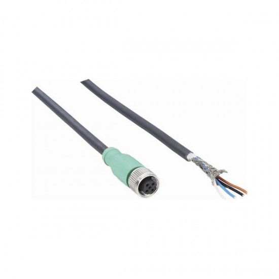 M12 power cable with 4 pins, for Sick LMS100, LMS111 and TIM551 laser scanner, 5 m