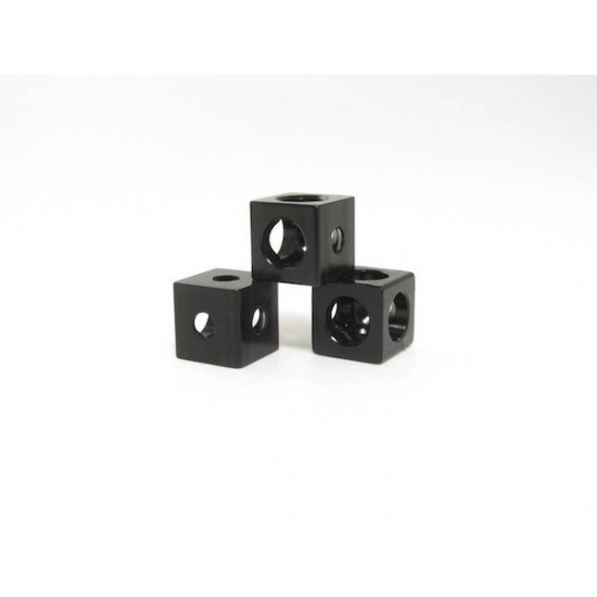 Corner cubes black for MakerBeam (x12)