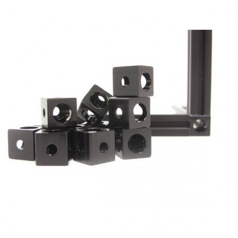 Corner cubes black for MakerBeam (x12)