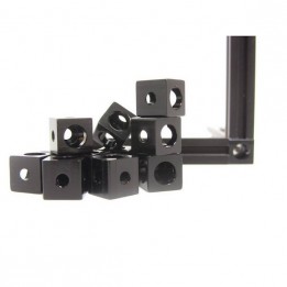 Cubes d'angle MakerBeam - noir (x12)