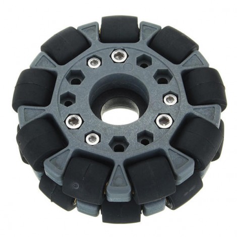 100mm Double Nylon-Rubber omniwheel (with bearing rollers)