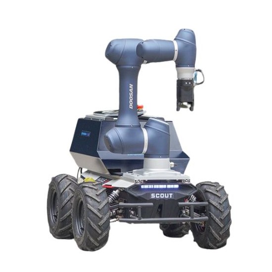 ScoutSan Mobiler Roboter: Scout 2.0 (UGV) + Roboterarm A0509