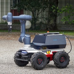 Robot mobile ScoutSan : Scout 2.0 (UGV) + Bras robotique A0509