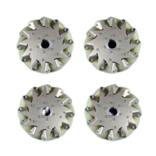 8-Inch Industrial Mecanum Wheel Set (150kg Load)