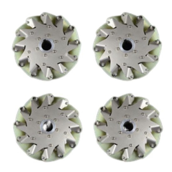 8-Inch Industrial Mecanum Wheel Set (150kg Load)