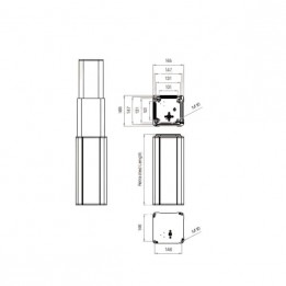 AUKKAR 1700 Motorized telescopic column