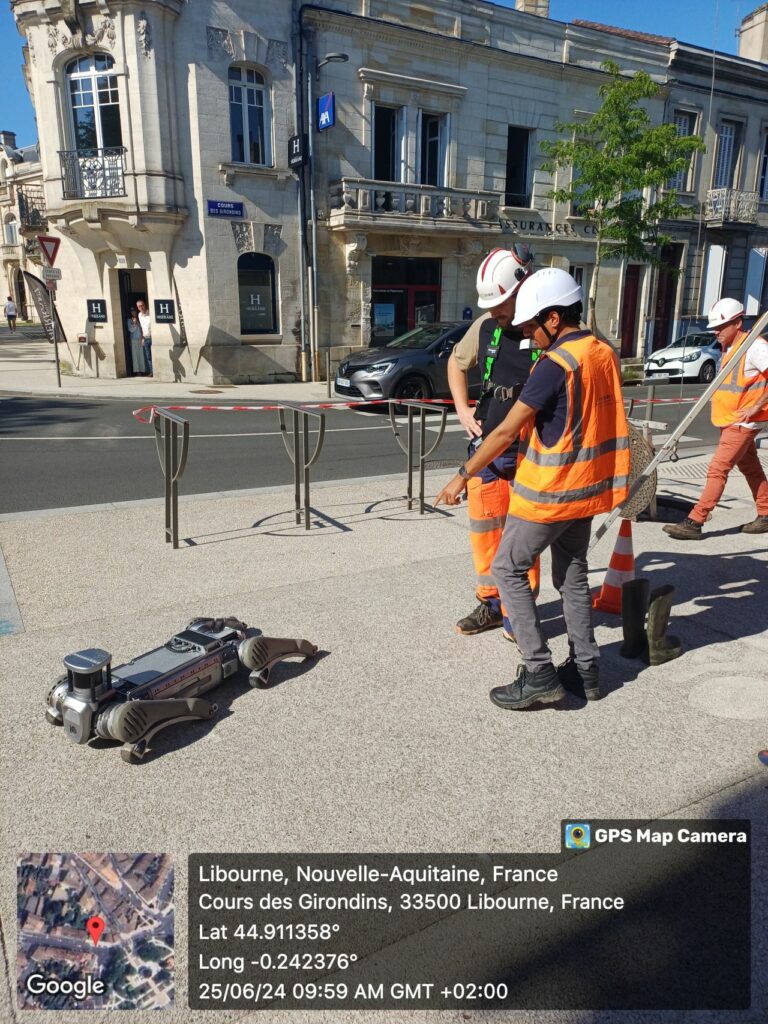 TEST SUEZ - Robot quadrupède B2