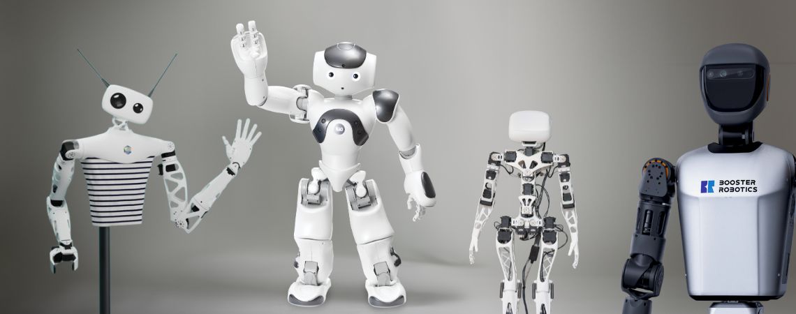 Bannière robots humanoides