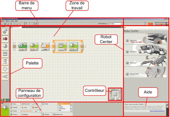 Environnement de programmation Mindstorms NXT-G