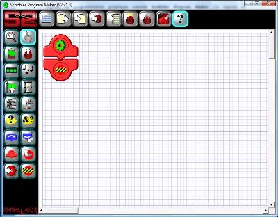 Interface du Scribbler Program Maker, logiciel de programmation du robot Scribbler 2